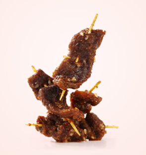 Toothpick beef
